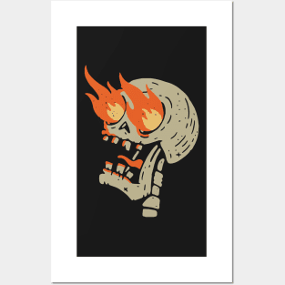 Fire Skeleton Memes Funny Posters and Art